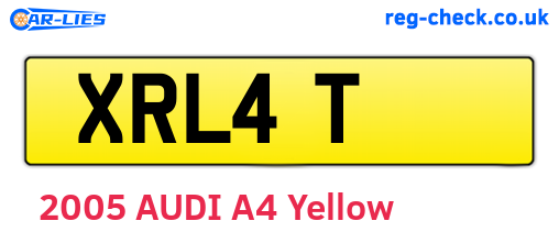 XRL4T are the vehicle registration plates.