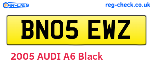 BN05EWZ are the vehicle registration plates.