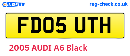 FD05UTH are the vehicle registration plates.