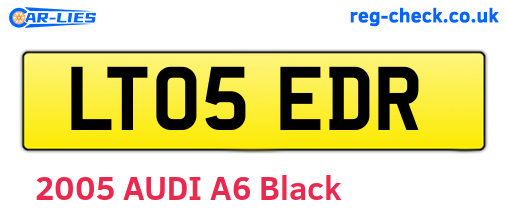 LT05EDR are the vehicle registration plates.