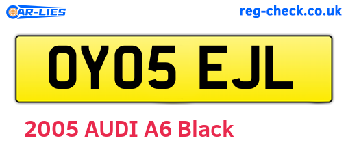 OY05EJL are the vehicle registration plates.