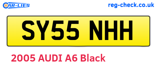 SY55NHH are the vehicle registration plates.