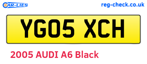 YG05XCH are the vehicle registration plates.