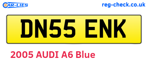 DN55ENK are the vehicle registration plates.