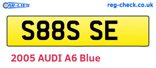 S88SSE are the vehicle registration plates.