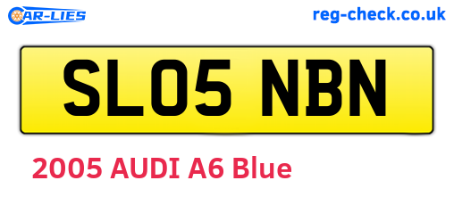 SL05NBN are the vehicle registration plates.