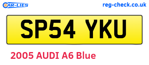 SP54YKU are the vehicle registration plates.