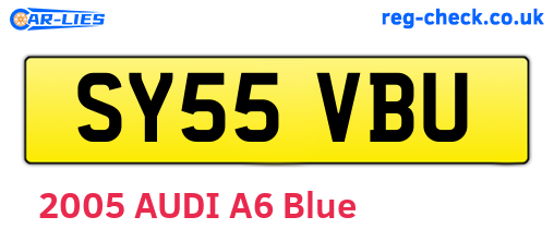 SY55VBU are the vehicle registration plates.