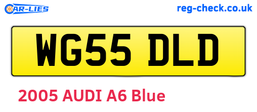 WG55DLD are the vehicle registration plates.