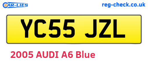 YC55JZL are the vehicle registration plates.