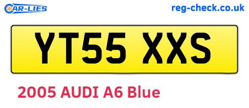 YT55XXS are the vehicle registration plates.