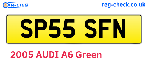 SP55SFN are the vehicle registration plates.
