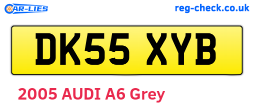 DK55XYB are the vehicle registration plates.