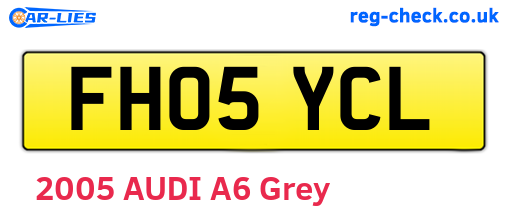 FH05YCL are the vehicle registration plates.