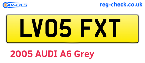 LV05FXT are the vehicle registration plates.