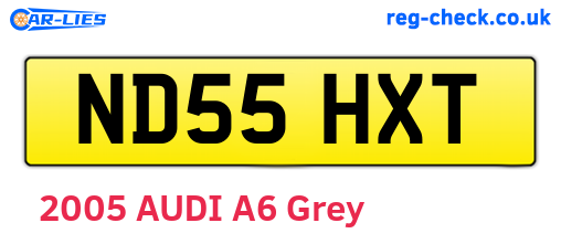 ND55HXT are the vehicle registration plates.