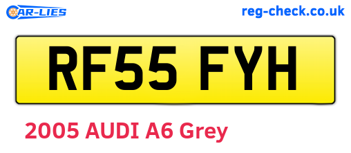 RF55FYH are the vehicle registration plates.