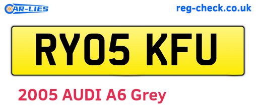 RY05KFU are the vehicle registration plates.