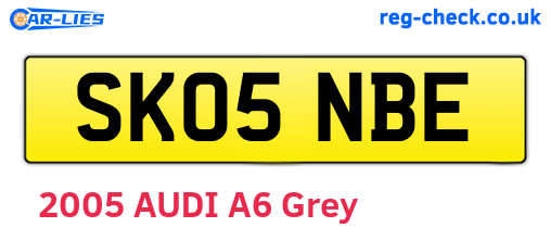 SK05NBE are the vehicle registration plates.