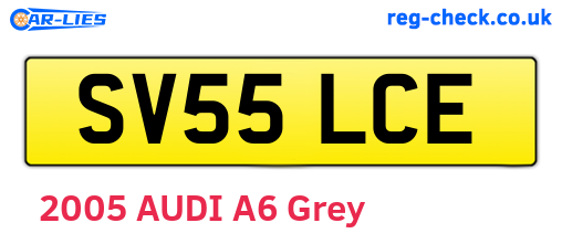 SV55LCE are the vehicle registration plates.
