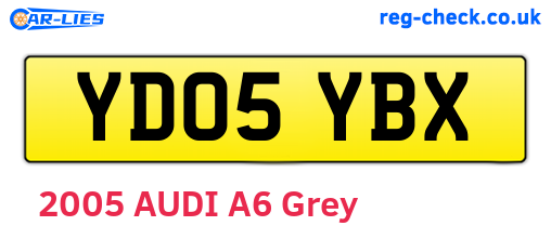 YD05YBX are the vehicle registration plates.