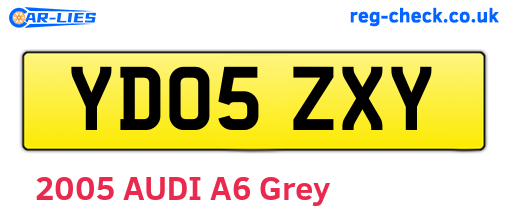 YD05ZXY are the vehicle registration plates.