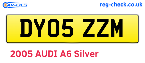 DY05ZZM are the vehicle registration plates.