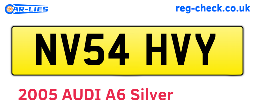 NV54HVY are the vehicle registration plates.