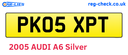 PK05XPT are the vehicle registration plates.