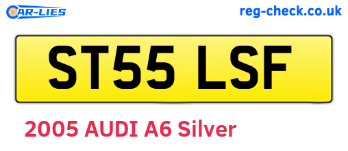 ST55LSF are the vehicle registration plates.