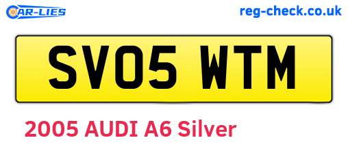 SV05WTM are the vehicle registration plates.