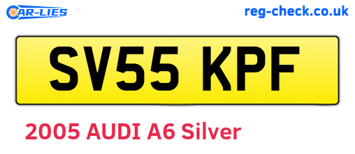 SV55KPF are the vehicle registration plates.