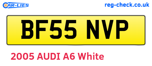 BF55NVP are the vehicle registration plates.