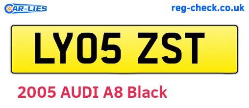 LY05ZST are the vehicle registration plates.