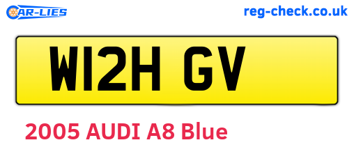 W12HGV are the vehicle registration plates.