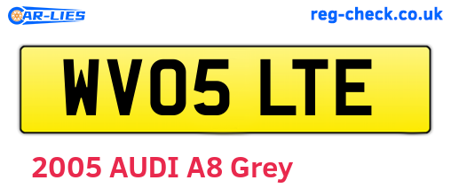 WV05LTE are the vehicle registration plates.