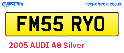 FM55RYO are the vehicle registration plates.