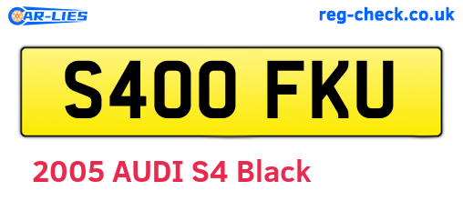 S400FKU are the vehicle registration plates.