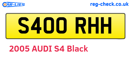 S400RHH are the vehicle registration plates.