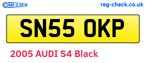 SN55OKP are the vehicle registration plates.