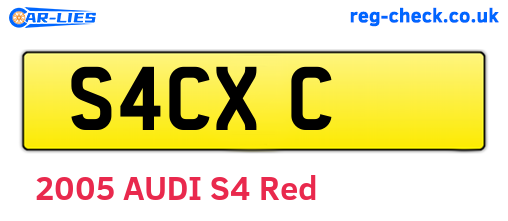 S4CXC are the vehicle registration plates.