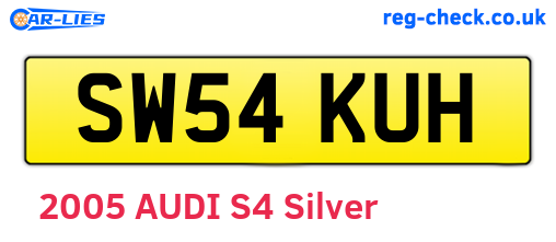 SW54KUH are the vehicle registration plates.