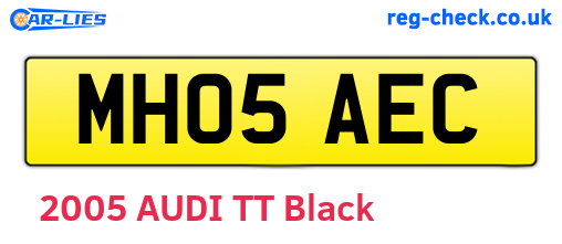 MH05AEC are the vehicle registration plates.