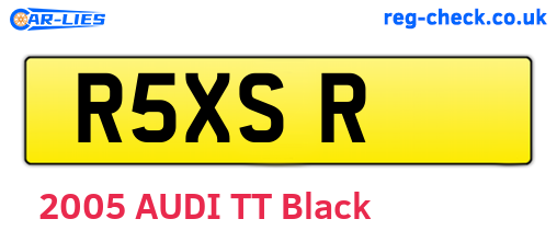 R5XSR are the vehicle registration plates.