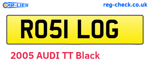 RO51LOG are the vehicle registration plates.