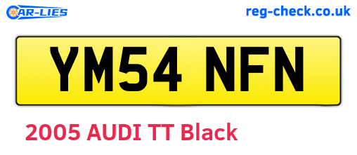 YM54NFN are the vehicle registration plates.