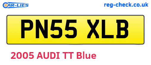 PN55XLB are the vehicle registration plates.