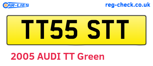 TT55STT are the vehicle registration plates.