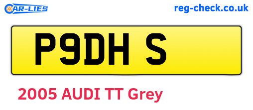P9DHS are the vehicle registration plates.