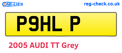 P9HLP are the vehicle registration plates.